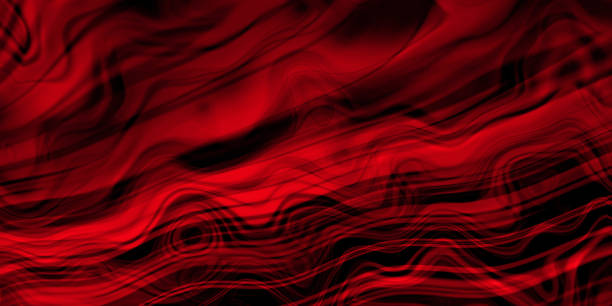 rote schwarze welle neon hintergrund wellig abstrakte muster - spain spanish culture art pattern stock-fotos und bilder