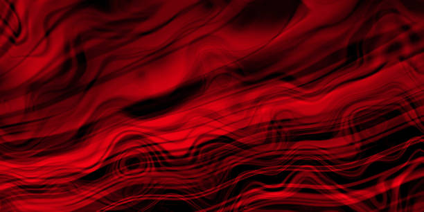 red black wave neon background wavy abstract pattern - spain spanish culture art pattern imagens e fotografias de stock