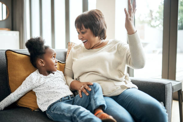 istock It's all fun and games when she's with Grandma 1173335588