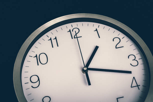 istock Close-up view of clock - deadline and time concept 1173337228