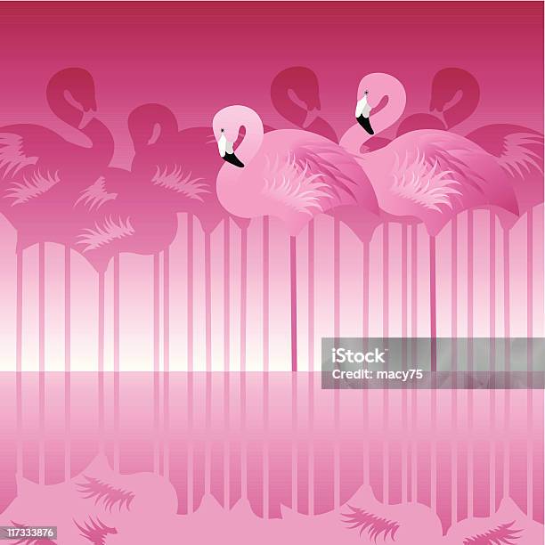Abstrato Flamingo - Arte vetorial de stock e mais imagens de Flamingo - Flamingo, Abstrato, Animal