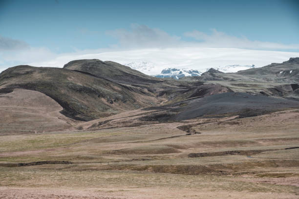 Mountain range landscape in Iceland.