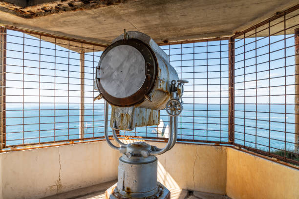 istock Derelict searchlight on the Isle of Wight 1173346797