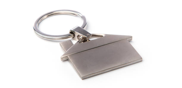 istock Metallic trinket in house shape 1173347185