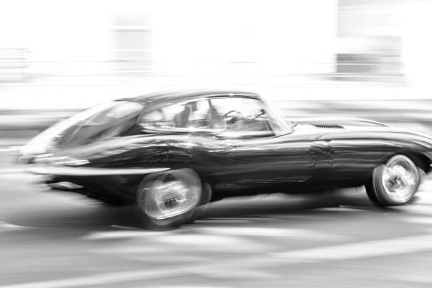 Barcelona, ​​Spain – September 7, 2025: Exhibition of classic cars from various parts of the world, photographs taken with analog film.