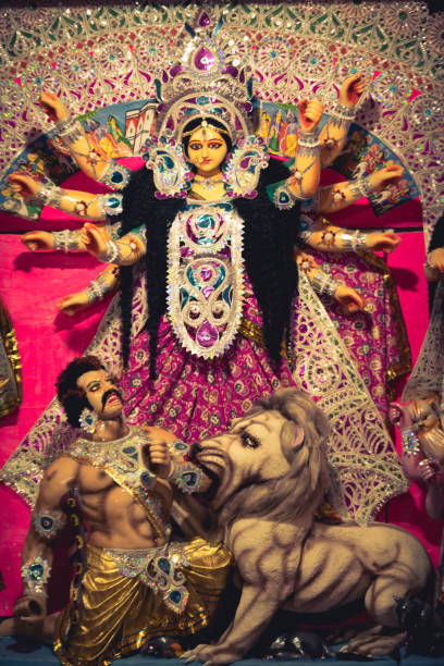 istock Durga Idol - Durga Pooja, Navrata, West Bengal, India 1173349117