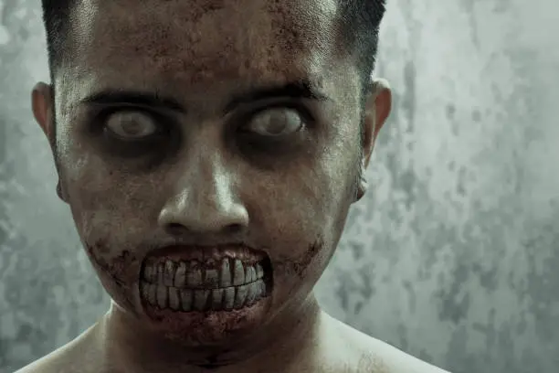 Photo of Scary zombie man, halloween theme