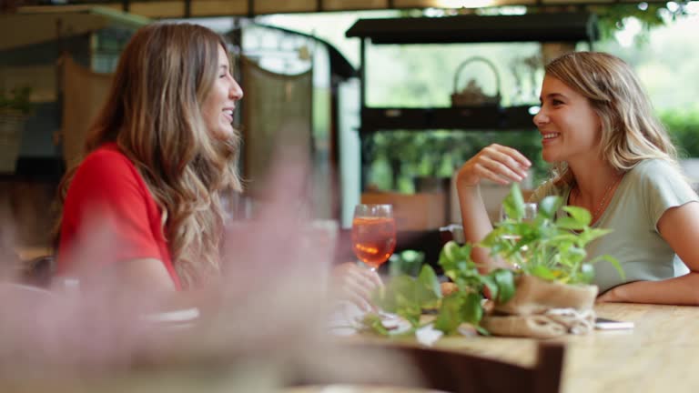 Women having Italian aperitivo together