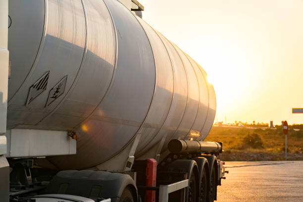 istock Tanker truck dangerous goods 1173364687