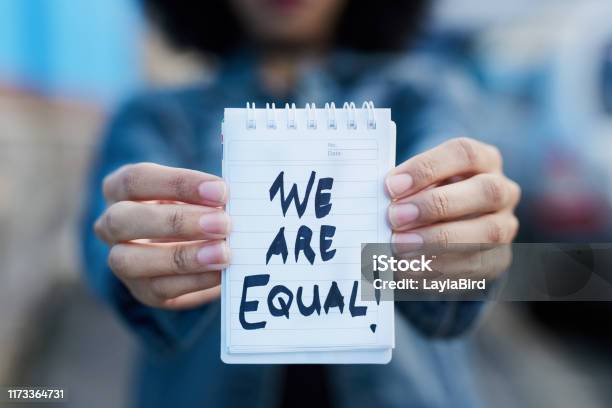 This Is A Clear Statement Not A Request Stock Photo - Download Image Now - Equality, Human Rights, Gender Equality