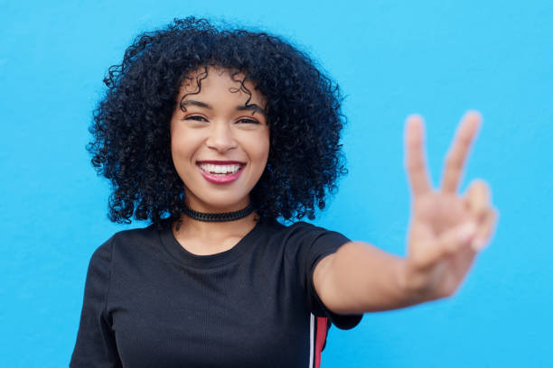 istock I'm all about spreading peace and positivity 1173364843
