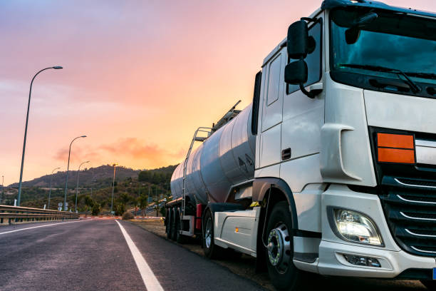istock Tanker truck dangerous goods 1173364939