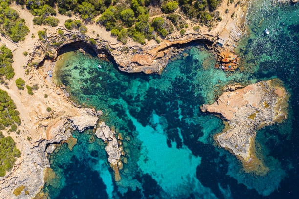 istock Aereal view of a paradise beach in Ibiza 1173365715