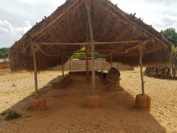 istock structure made from wood and straw or hay 1173368890