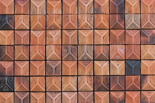 Earthenware wall texture use for background