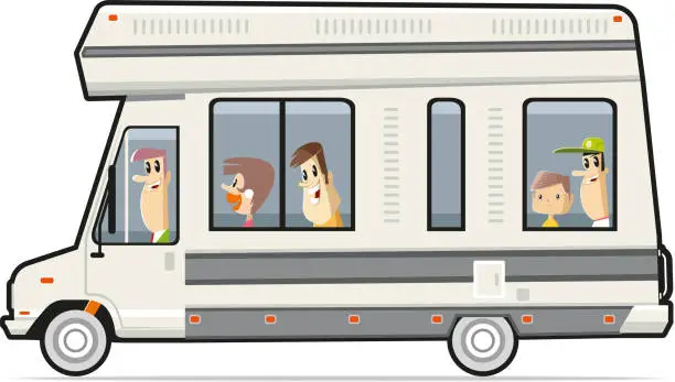 Vector illustration of Caravan