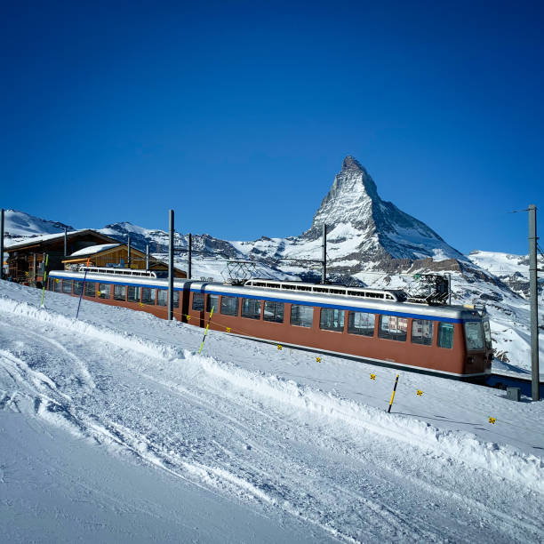 istock Train at Gornergrat cog railway, Switzerland 1173372572