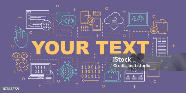 Computer Programming Word Concepts Banner Stock Illustration - Download ...