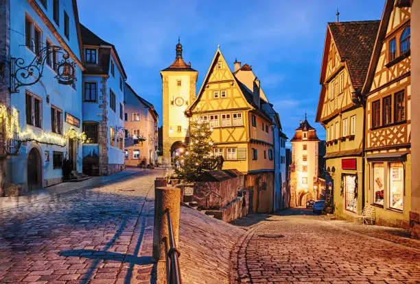 Christmas Rothenburg ob der Tauber, Bavaria, Germany