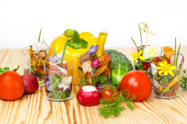 istock Mini canapes for refreshments at banquets receptions catering 1173376908
