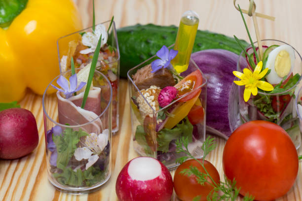 istock Mini canapes for refreshments at banquets receptions catering 1173377061
