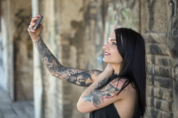 istock Young woman taking a selfie 1173378321