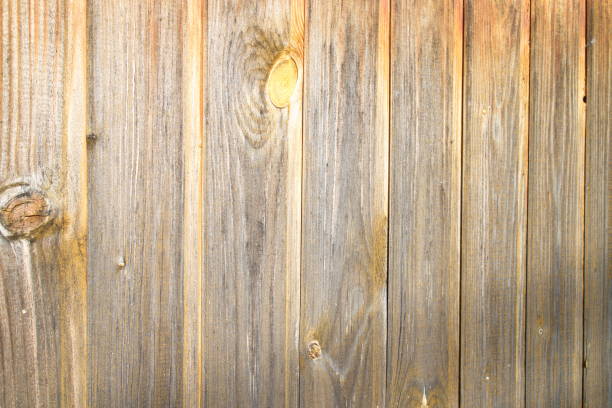 istock wooden house wall lit by the sun 1173380332