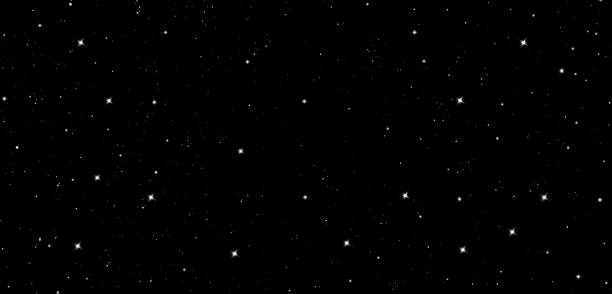 istock Starry sky, black, night sky, white stars, space, black and white, for design, glitter, universe, space, scattering of stars 1173380556