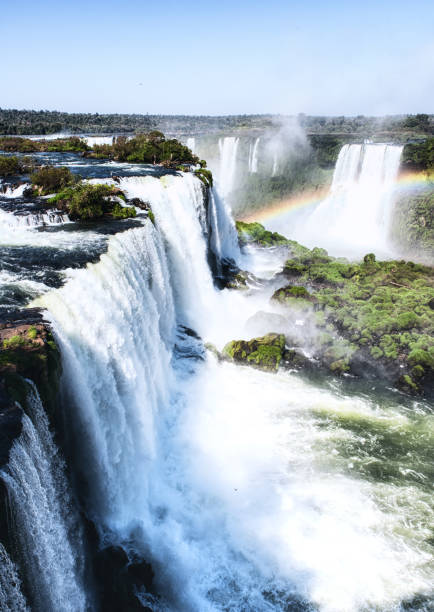 cascate d'acqua di iguacu - argentina landscape scenics south america foto e immagini stock