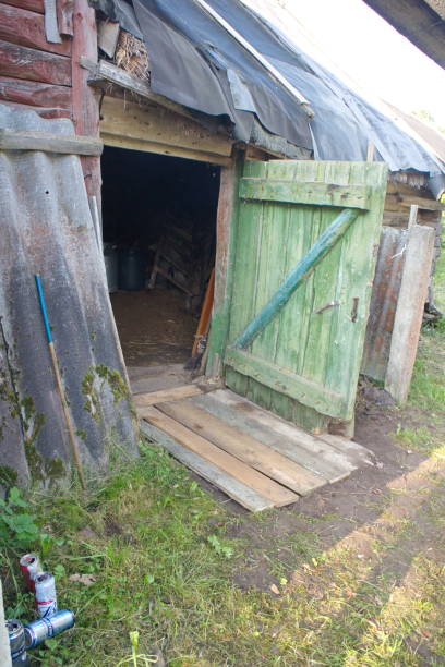 istock Large door to the village barn 1173388698
