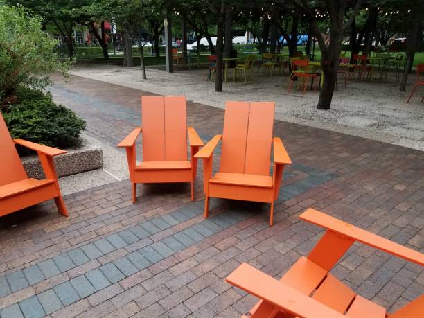 istock orange chairs outdoor 1173394424