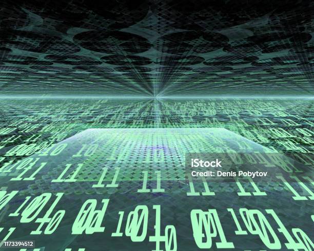 Visualise Binary Data Binary Code Visualization Of Data Transmission In The Information ...