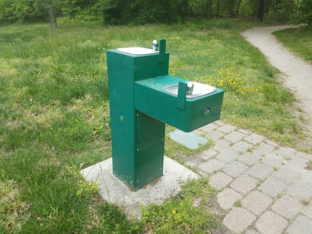 istock green metal water fountain 1173399636