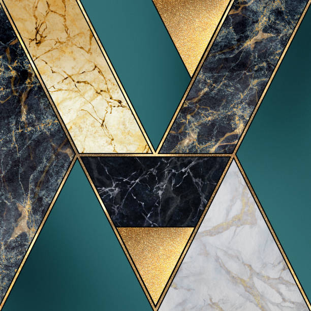 istock abstract art deco background, geometric pattern, creative texture of marble, modern mosaic inlay, green and gold, artificial painted stone, marbled tile surface, minimal fashion marbling illustration 1173399721