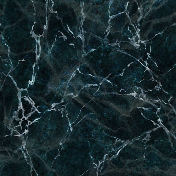 istock abstract marbling texture, dark green marble with white veins, artificial stone illustration, hand painted background, wallpaper 1173399812