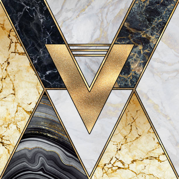 istock abstract geometric background, art deco pattern, modern mosaic inlay, creative textures of marble granite agate and gold, artistic artificial stone, marbled tile surface, fashion marbling illustration 1173399964