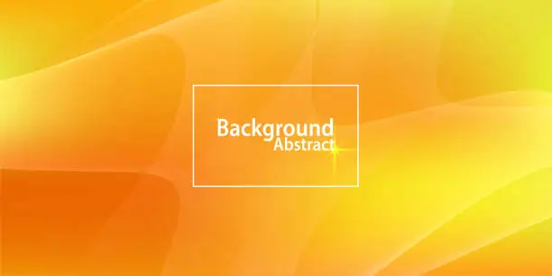 Vector illustration of Abstract orange and yellow Background