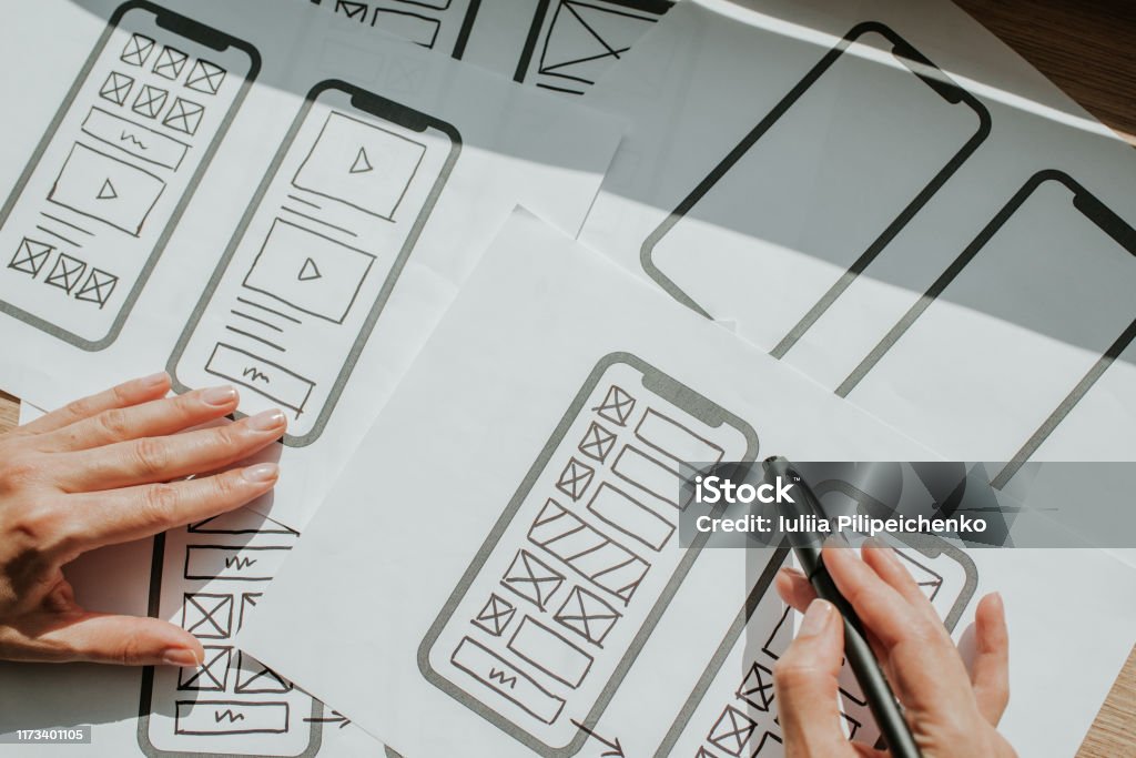 Ux Mobile Application Wireframe Sketch Prototype Framework Layout ...