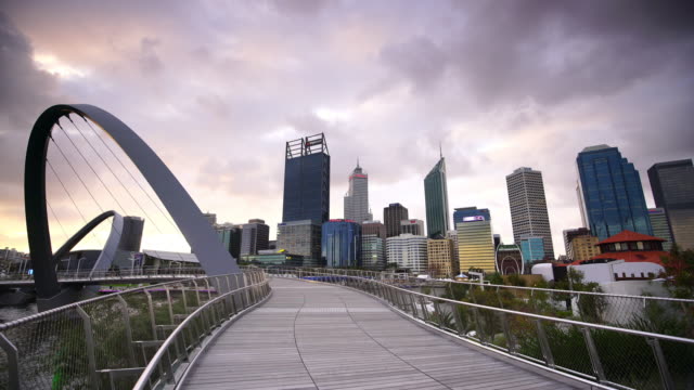 Skyline of Perth with city central business district