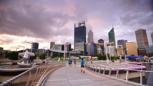 Skyline of Perth with city central business district