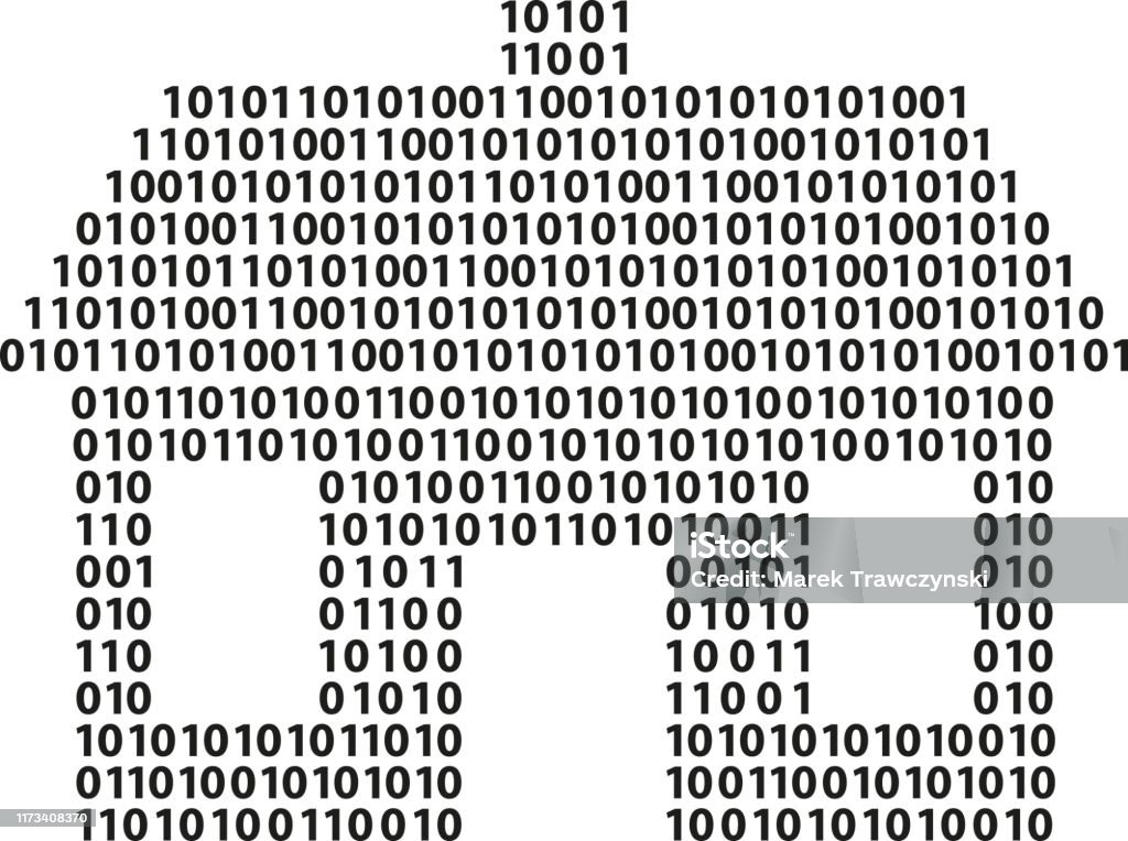 House Stock Illustration - Download Image Now - Binary Code, Coding ...