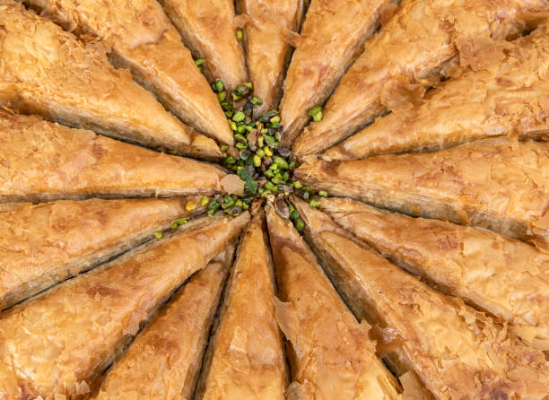 istock Background with homemade turkish baklava 1173408797