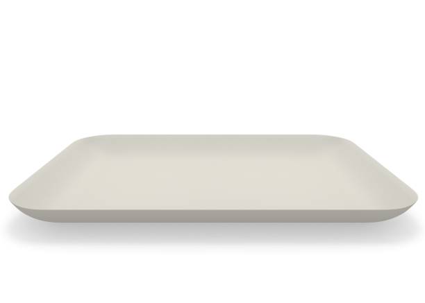 istock A cardboard saucer for a meal on white isolated background 1173408992