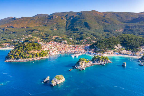istock Panoramic view of scenic Parga city, Greece 1173412083
