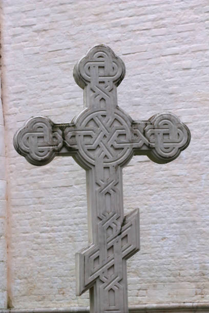 istock suzdal - cross in stone 1173415460