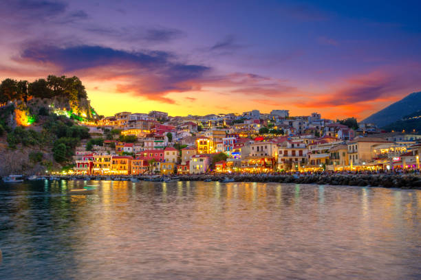 istock Panoramic view of scenic Parga city, Greece 1173417792