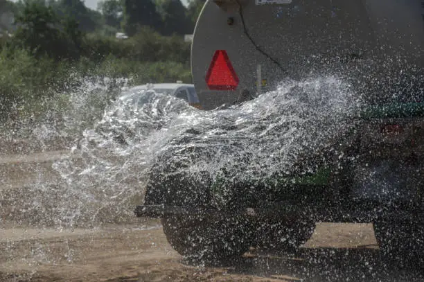 Photo of Spraying water