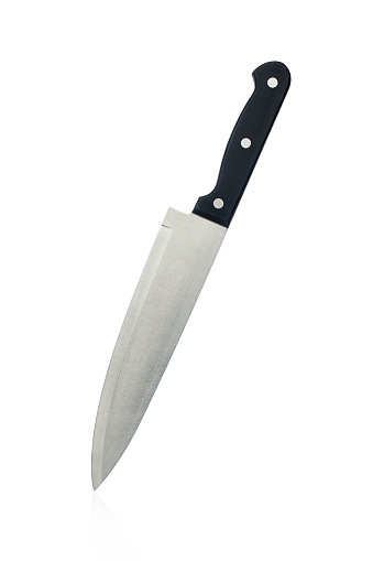 Chef Knife isolated on white.