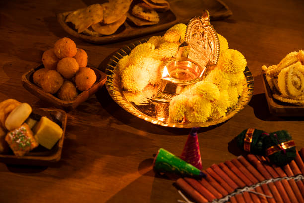 istock Diwali decoration on Diwali day 1173423586