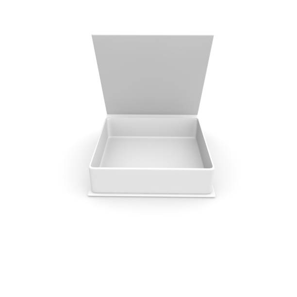 istock Empty white box for gifts and other goods. Isolated white background. High resolution 1173424142